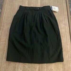 NWT Vintage Woolrich black wool skirt
